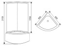 Душевая кабина Arcus AS-111-9 90x90