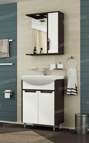 Тумба для комплекта Francesca Версаль 55 белый/венге (2дв)