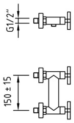 Смеситель для душа Clever Morea 97884