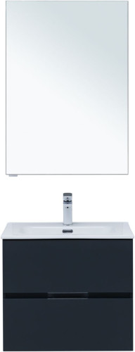 Мебель для ванной Aquanet Алвита New 60 2 ящика, антрацит