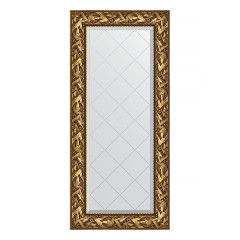 Зеркало настенное с гравировкой EVOFORM в багетной раме Византия золото, 59х128 см, BY 4070