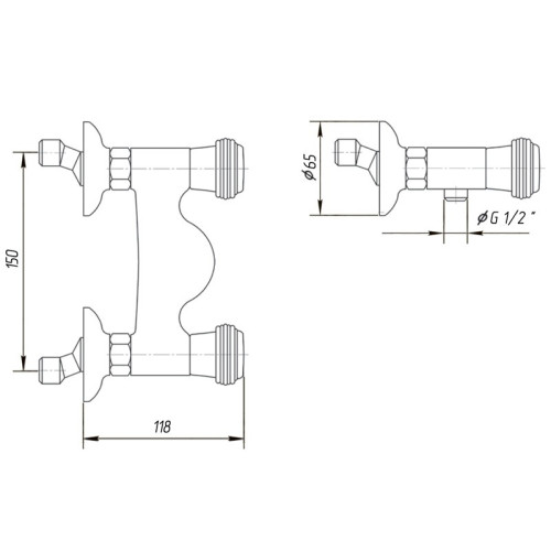 Смеситель для душа Migliore Axo ML.AXO-646F