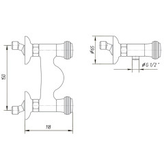 Смеситель для душа Migliore Axo ML.AXO-646F