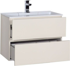 Тумба с раковиной Aquanet Алвита 70 крем