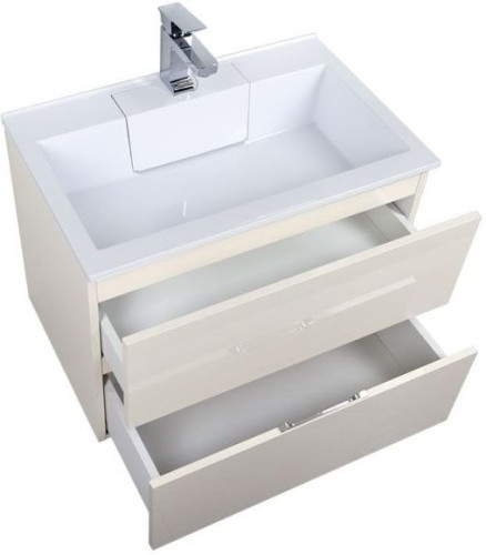 Тумба с раковиной Aquanet Алвита 70 крем