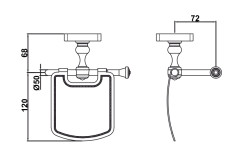 Держатель для туалетной бумаги Antik 080902 Br