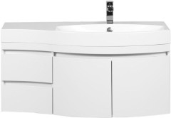 Тумба с раковиной Aquanet Опера 115 R белый (2 дверцы 2 ящика)