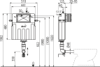 AM112 ( A112) Basicмodul - Бачок для унитаза для замуровывания в стену СНЯТА С ПРОИЗВОДСТВА ЗАМЕНА НА AM112-001