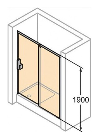 Душевая дверь в нишу Huppe Alpha 120 AL2020.055.321