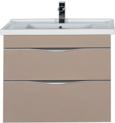 Тумба с раковиной Aquanet Эвора 80 капучино