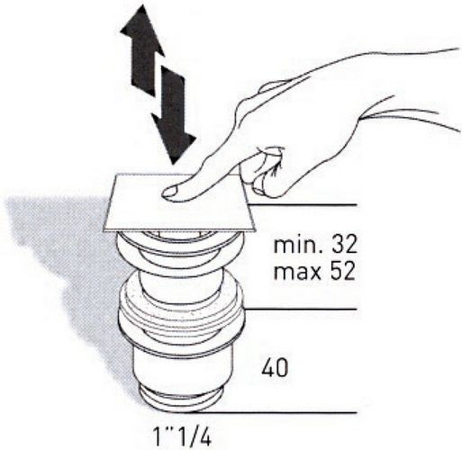 Донный клапан Migliore Ricambi ML.RIC-10.123