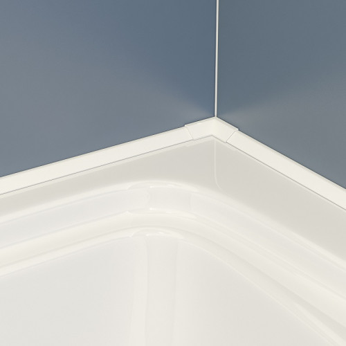 Бордюр для ванны K Studio П-образный (2 вида заглушек в наборе), ширина 15 мм