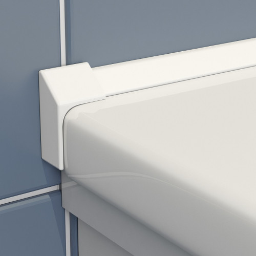 Бордюр для ванны K Studio П-образный (2 вида заглушек в наборе), ширина 15 мм