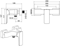 Смеситель для душа Allen Brau Infinity 5.21010-31