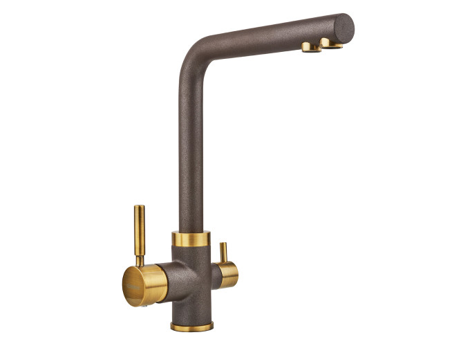 Смеситель "Longran" Sprint universal LM2194, Marone granite