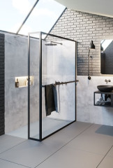 Дверь в нишу Riho SZ LUCID GD402 1200 x 300 x 2000 BLACK