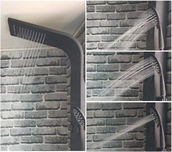 Душевая панель Aquanet Galaxy Black AP40-04