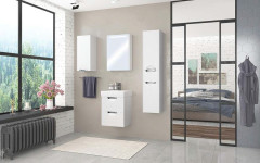 Пенал подвесной AQUATON СИЛЬВА правая, Дуб Полярный (1A215603SIW7R)