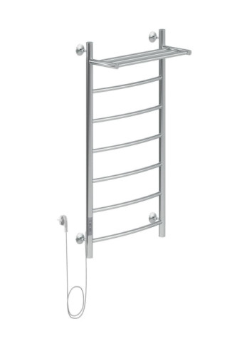 Полотенцесушитель электрический Aquanet Romeo 100х50 Тэн слева, с полкой