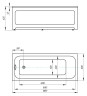 Ванна акриловая AZARIO BELLA прямоугольная 180*80 см (AV.0020180)