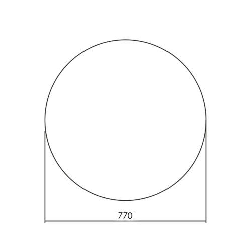 Зеркало AZARIO Savanna RGB D770 Smart-управление, мультицвет (LED-00002604)