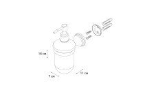 Дозатор жидкого мыла Grampus Laguna GR-7812