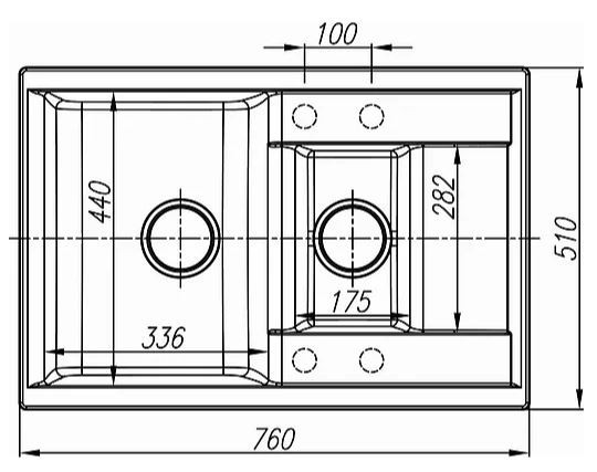Кухонная мойка Dr. Gans Астра 25.065.D0760