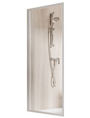 Неподвижная душевая стенка Ravak Supernova PSS-90, профиль белый, цвет стекла &quot;Водная зябь&quot;