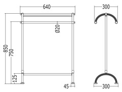 Полотенцедержатель Devon&Devon Single DEIMPERIAL