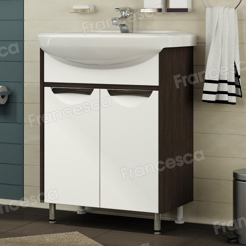 Тумба для комплекта Francesca Версаль 60 белый/венге (2дв)