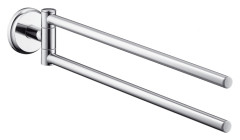 Полотенцедержатель Hansgrohe Logis Classic двухрожковый, хром (41612000)