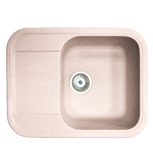 Кухонная мойка Formastone Fosto КМ 61-47, прямоугольная с крылом, цвет замороженный персик
