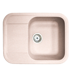 Кухонная мойка Formastone Fosto КМ 61-47, прямоугольная с крылом, цвет замороженный персик