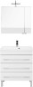 Мебель для ванной Aquanet Верона NEW 75 белый (напольный 3 ящика)