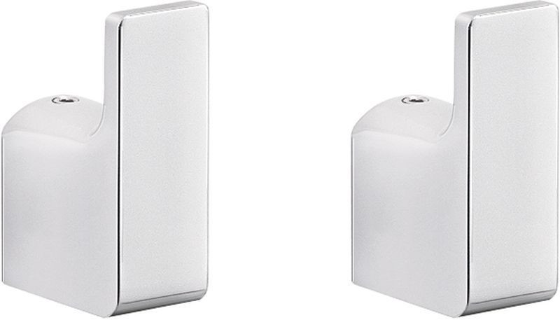 Gedy Pirenei, набор из 2-х крючков, цвет хром