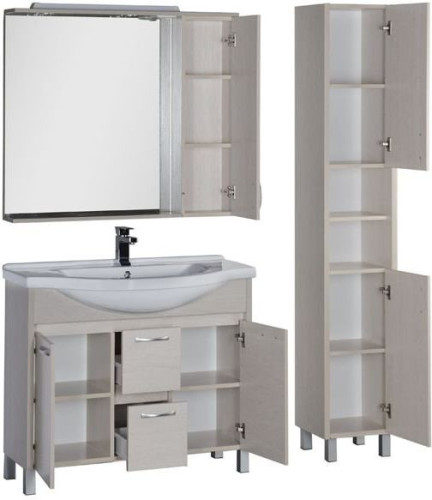 Мебель для ванной Aquanet Донна 100 белый дуб