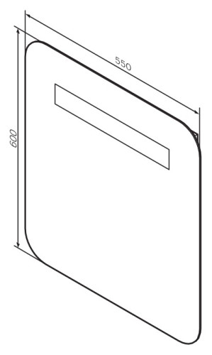 Зеркало AM PM Like 55 с подсветкой