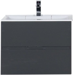Тумба с раковиной Aquanet Алвита 70 серый антрацит