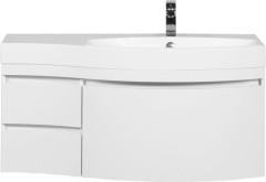 Тумба с раковиной Aquanet Опера 115 R белый (3 ящика)