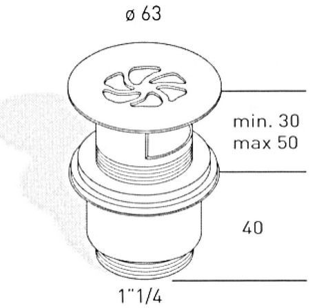 Донный клапан Migliore Ricambi ML.RIC-10.124