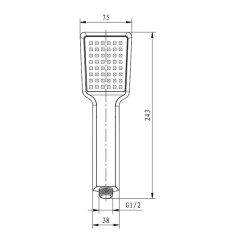 Лейка душевая (золото) Caprigo 50-160-oro