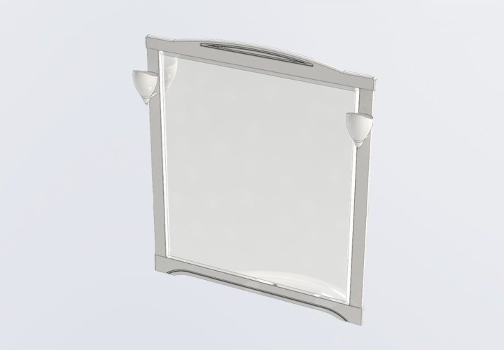 Зеркало Aquanet Луис 110 темный орех