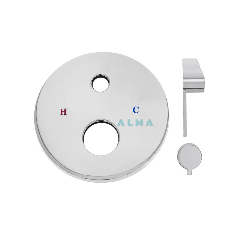 Встраиваемый душевой комплект со смесителем Ruver, хром 3 режима