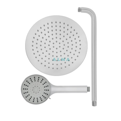 Встраиваемый душевой комплект со смесителем Ruver, хром 3 режима