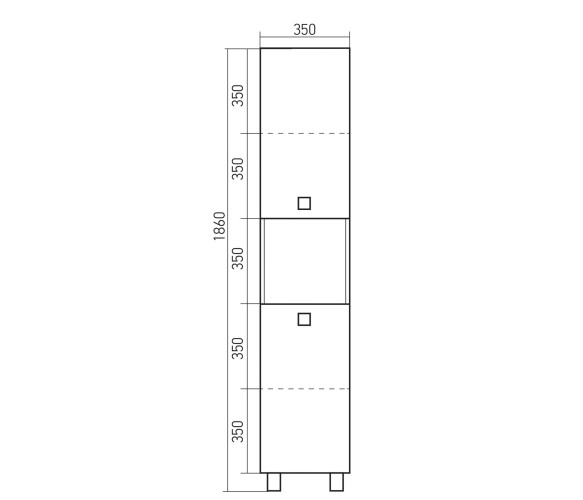 Пенал MIXLINE Боско-35 белый/венге правый (522470)