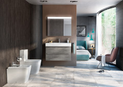 Низ к унитазу Roca INSPIRA SQUARE напольный, двойной выпуск, квадратный, 645 мм (7.3425.3.700.0)