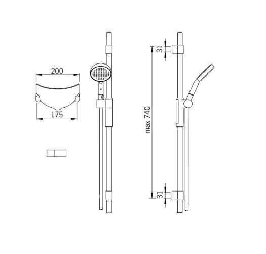 Душевой набор Oras Hydra 390