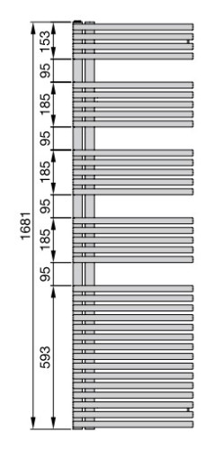 Полотенцесушитель Zehnder Forma Asym LFAR-170-060