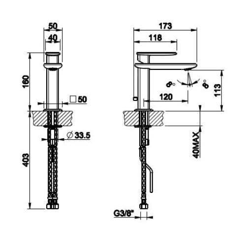 Смеситель Gessi Ispa 41405.031