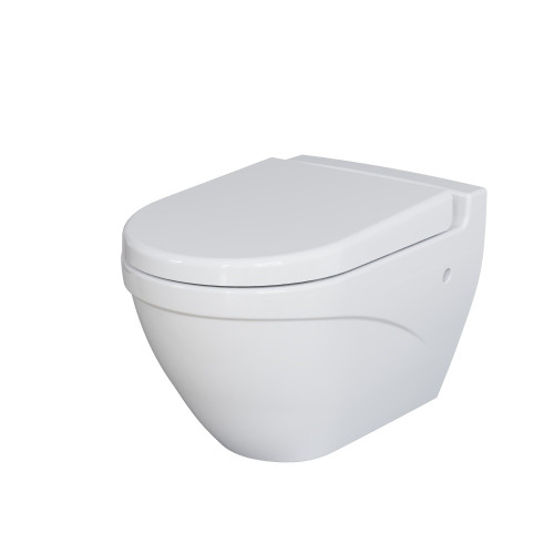 Унитаз Nord 133T20001 (535*385*360) БЕЛЫЙ подвесной с толстой крышкой